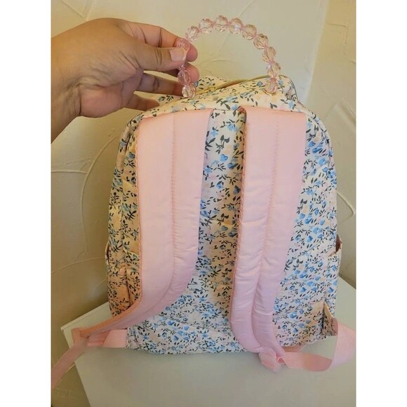 Jessica Simpson Pink floral laptop backpack New with Tags - Picture 6 of 9